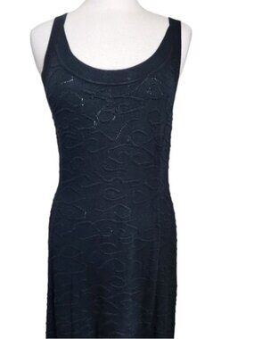 Classic Black Scoop Neck Mini Dress - Brand Unspecified